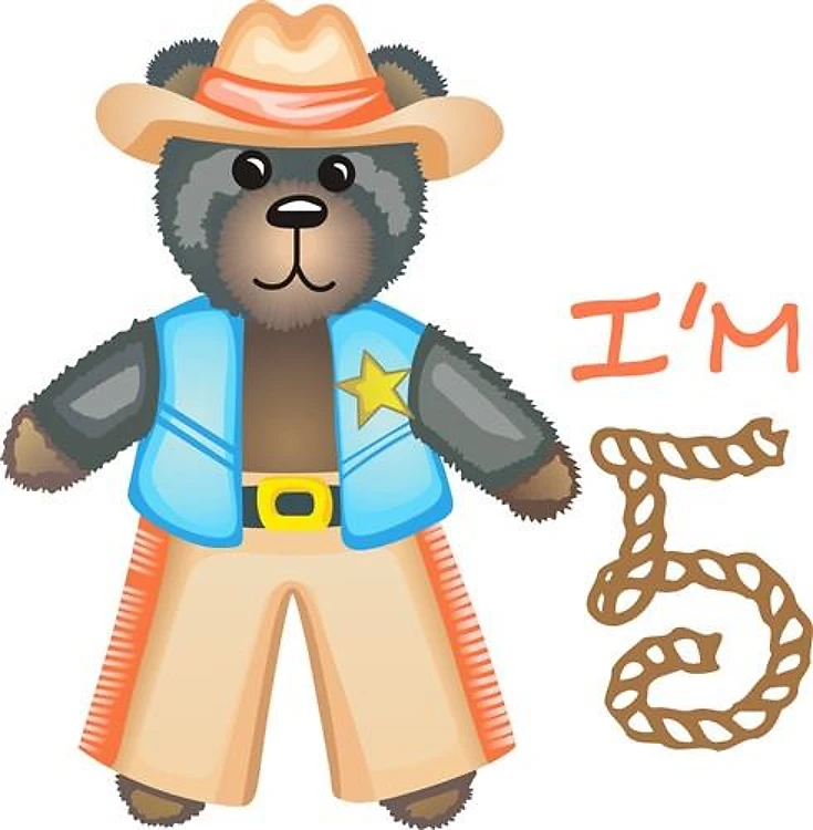 IM FIVE BIRTHDAY BEAR