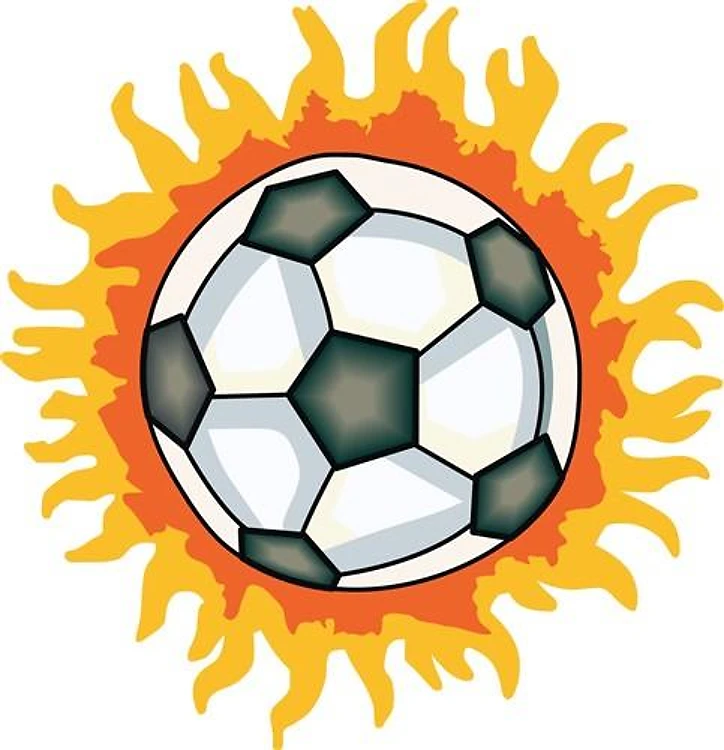 FLAMING SOCCER BALL