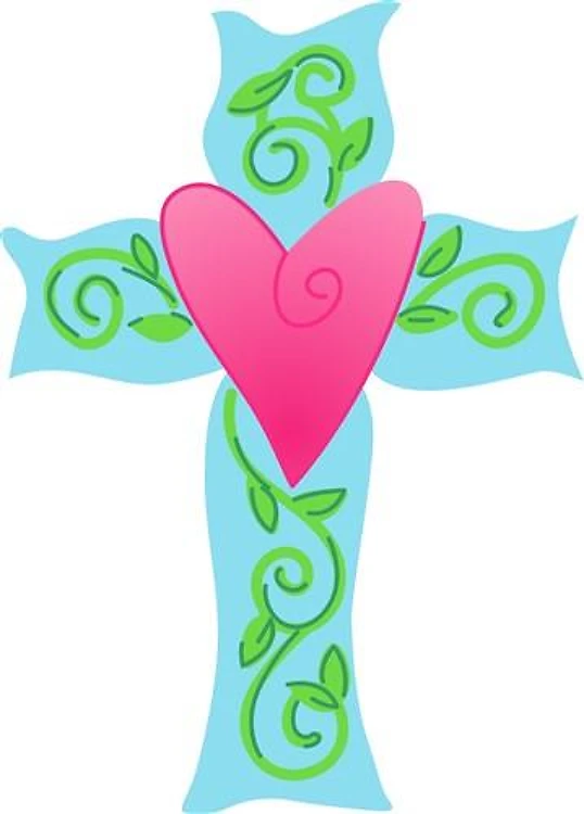 CROSS WITH HEART