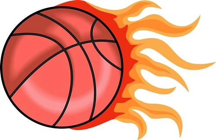 FLAMING BASKETBALL