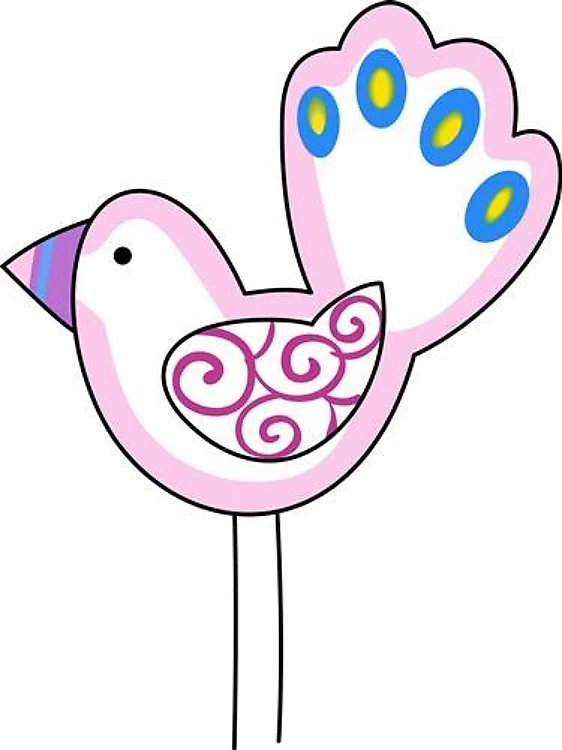EXOTIC BIRD APPLIQUE