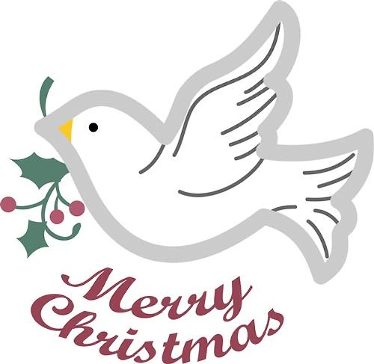 CHRISTMAS DOVE APPLIQUE