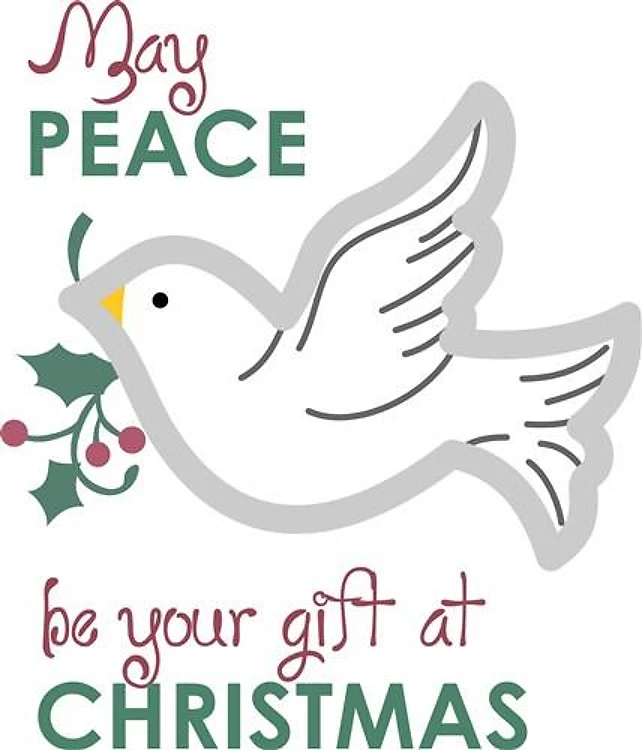 CHRISTMAS PEACE APPLIQUE
