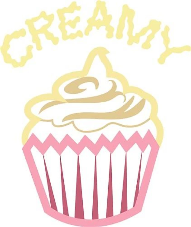 CREAMY CUPCAKE APPLIQUE
