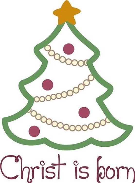 CHRIST IS BORN APPLIQUE