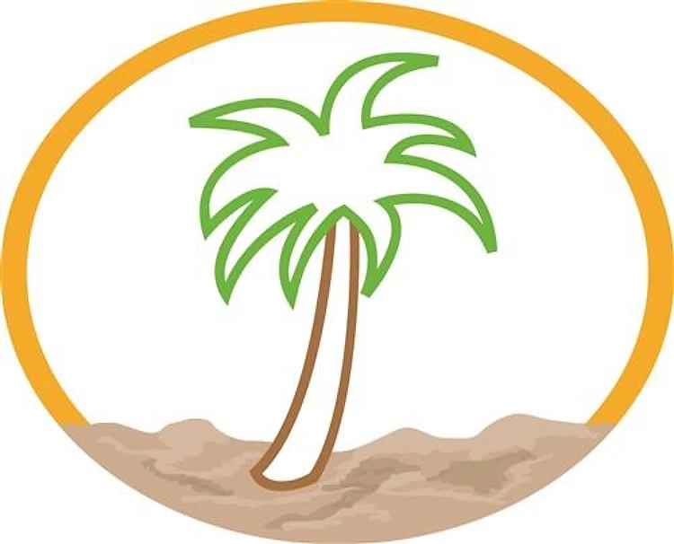 PALM TREE SCENE APPLIQUE