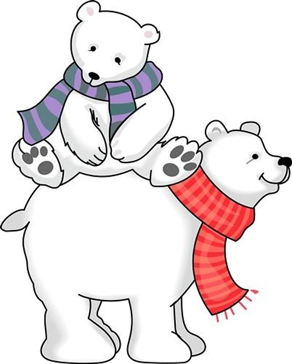 STACKED POLAR BEARS