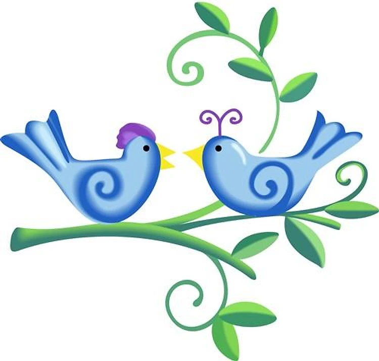 BIRDS ON BRANCH
