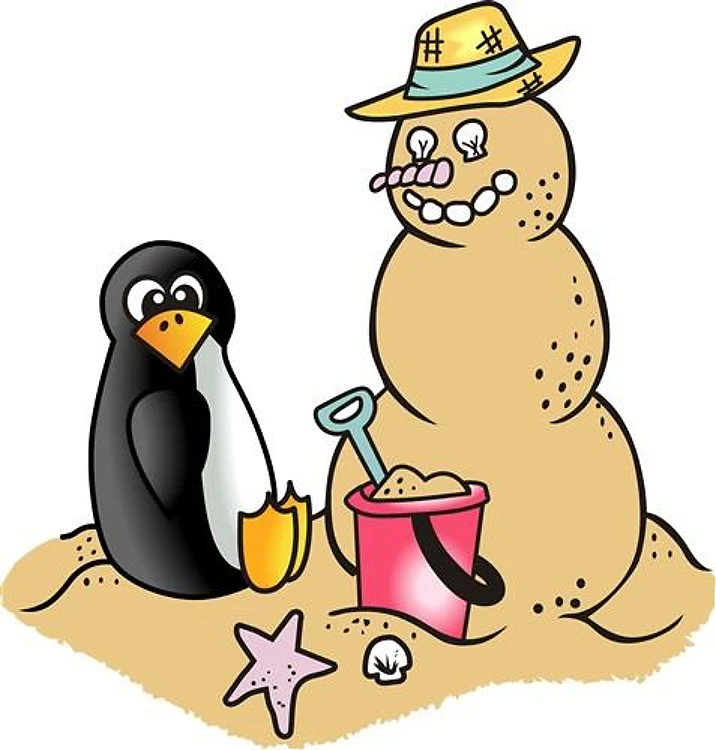 PENGUIN AND SNOWMAN