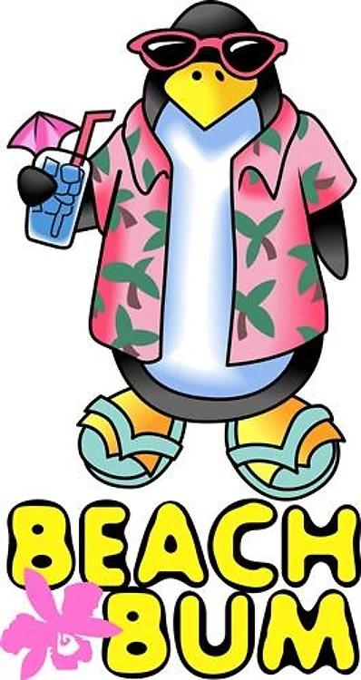 BEACH BUM PENGUIN