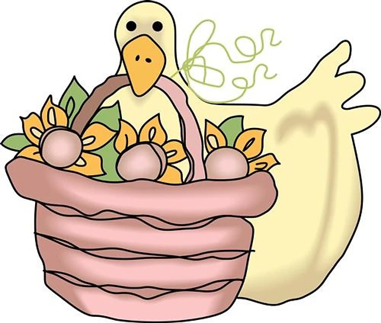 DUCK WITH SUNFLOWERS