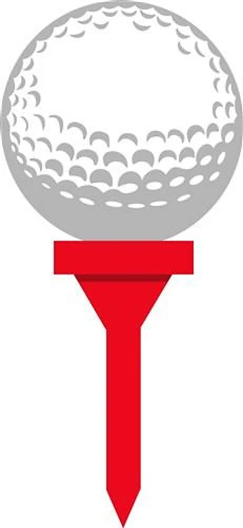 GOLF BALL ON TEE
