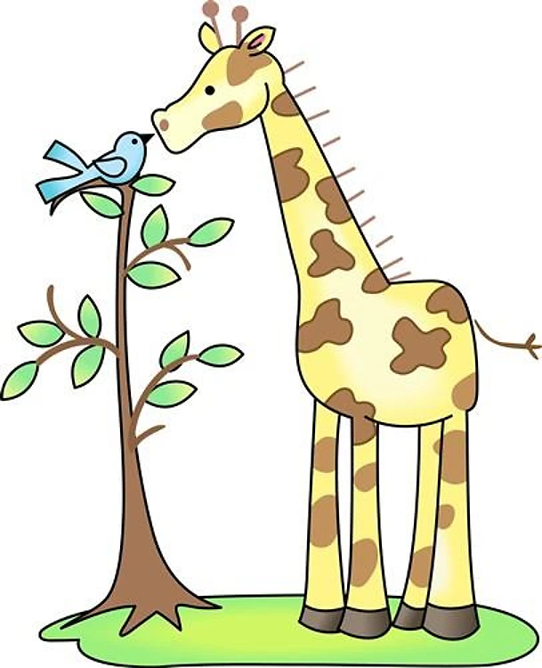 GIRAFFE AND BIRD