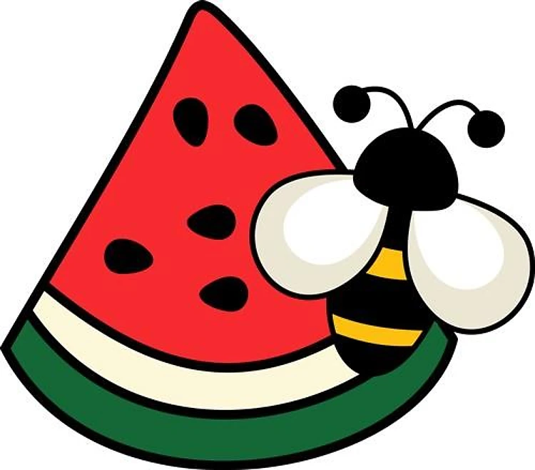 BEE AND WATERMELON