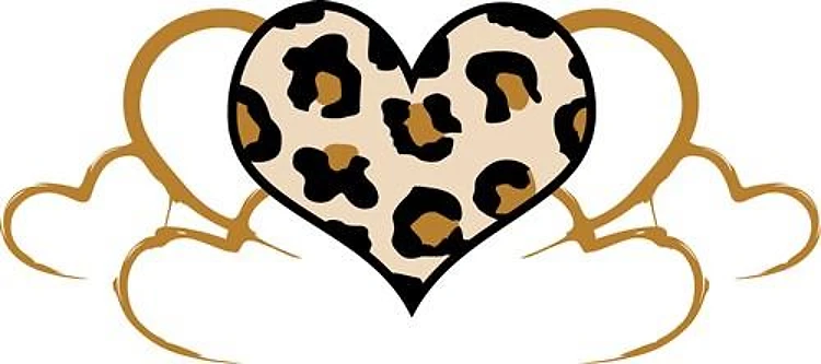 LEOPARD HEARTS DESIGN