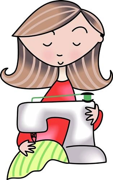 LADY SEWING