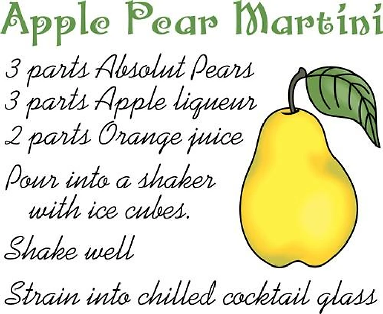 APPLE PEAR MARTINI