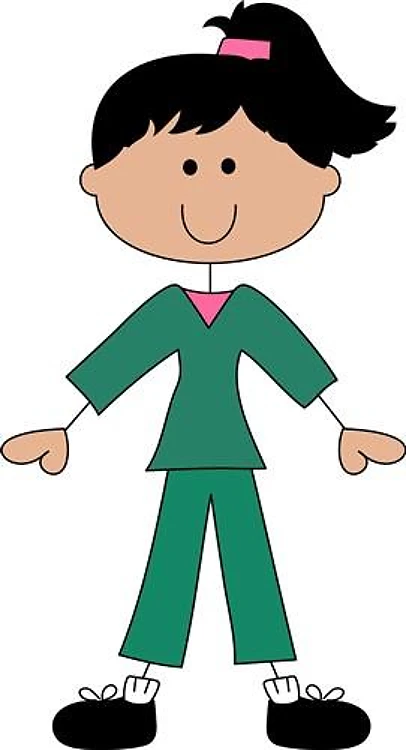 STICK FIGURE IN SCRUBS