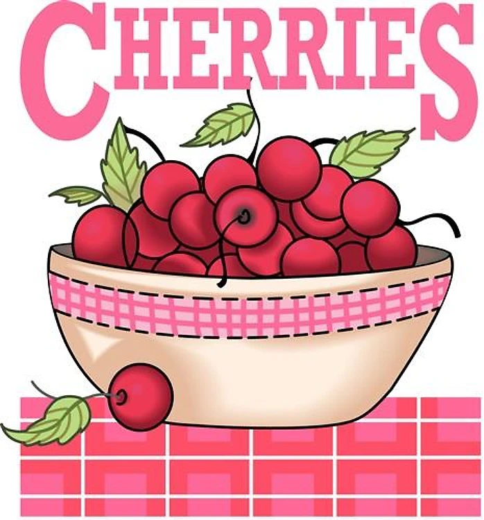 CHERRIES ON TABLE