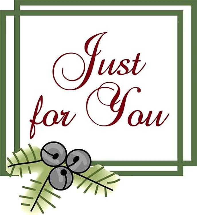 JUST FOR YOU GIFT TAG