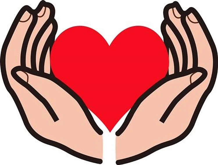HANDS HOLDING HEART