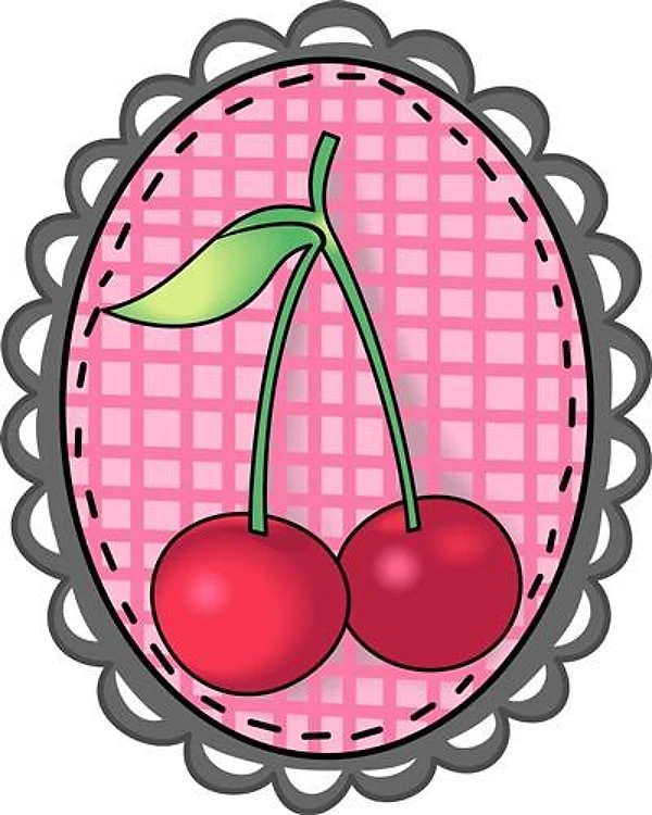 FRAMED GINGHAM CHERRIES