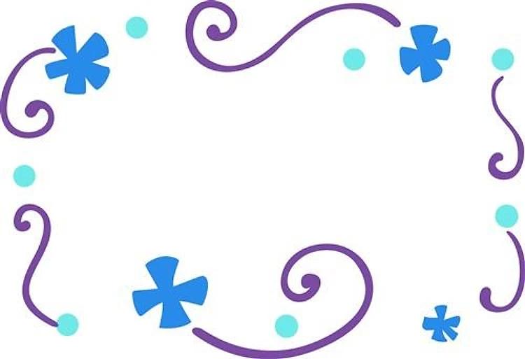 SNOWFLAKE FRAME BORDER