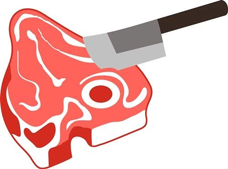 MEAT CLEAVER AND STEAK