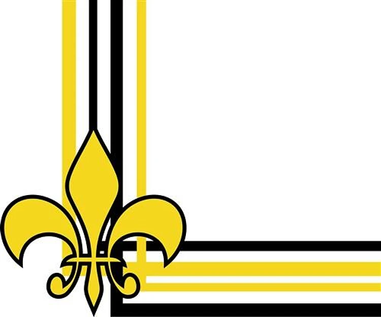 FLEUR DE LIS CORNER BORDER