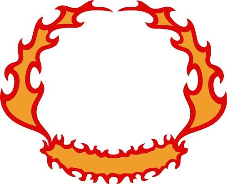 FIRE FLAME CREST