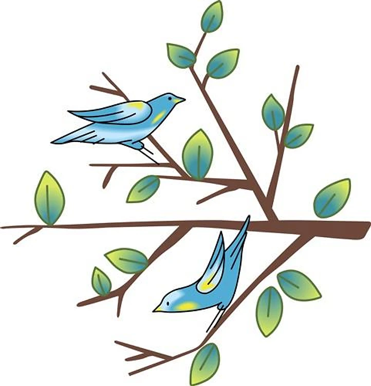 TAPESTRY BIRDS ON BRANCH