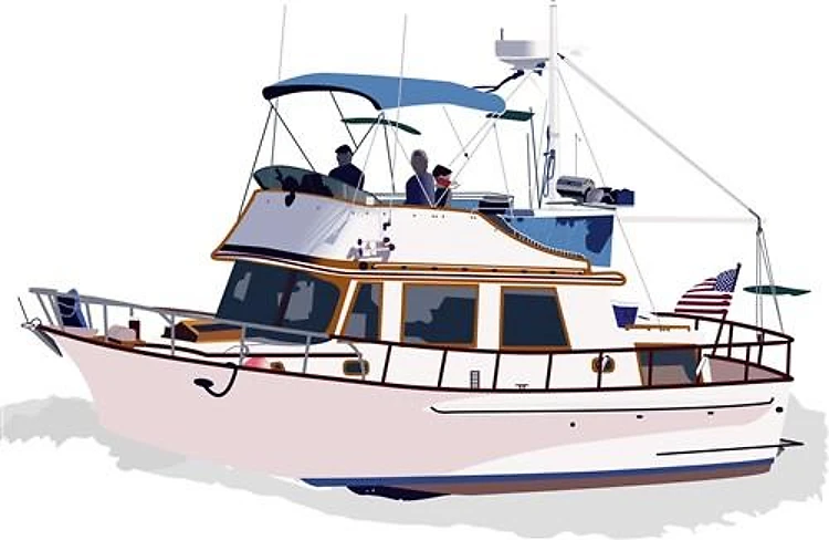 CHB DIESEL TRAWLER BOAT
