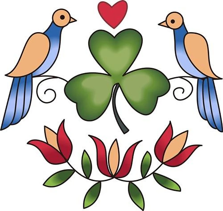 DUTCH DOVES AND CLOVER