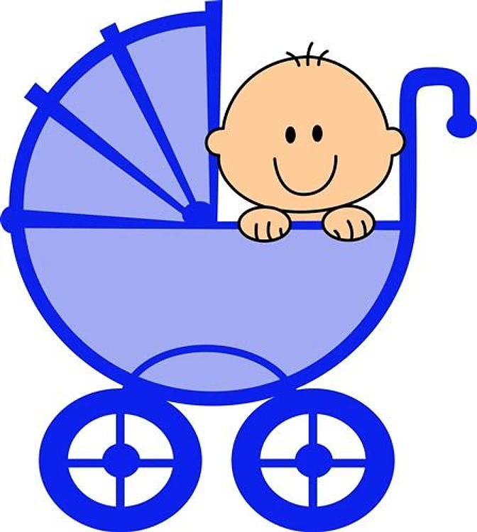 BABY BOY IN CARRIAGE