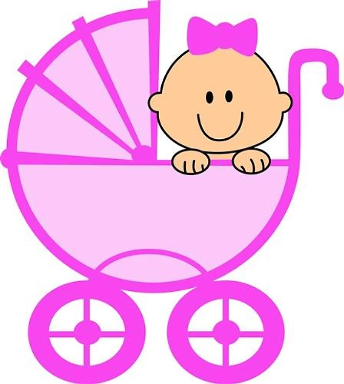 BABY GIRL IN CARRIAGE