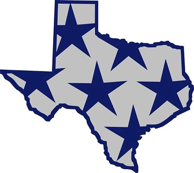 TEXAS WITH STARS
