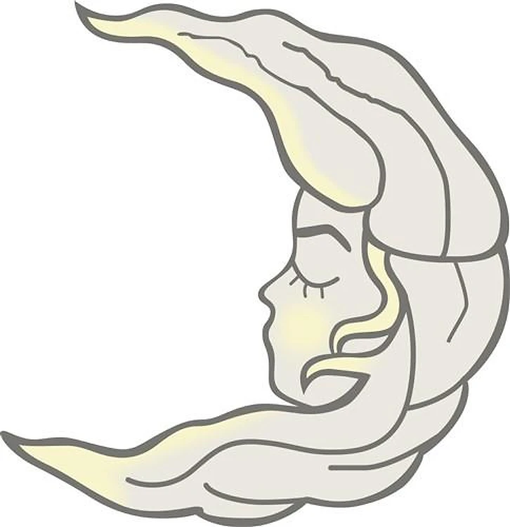 LADY IN THE MOON