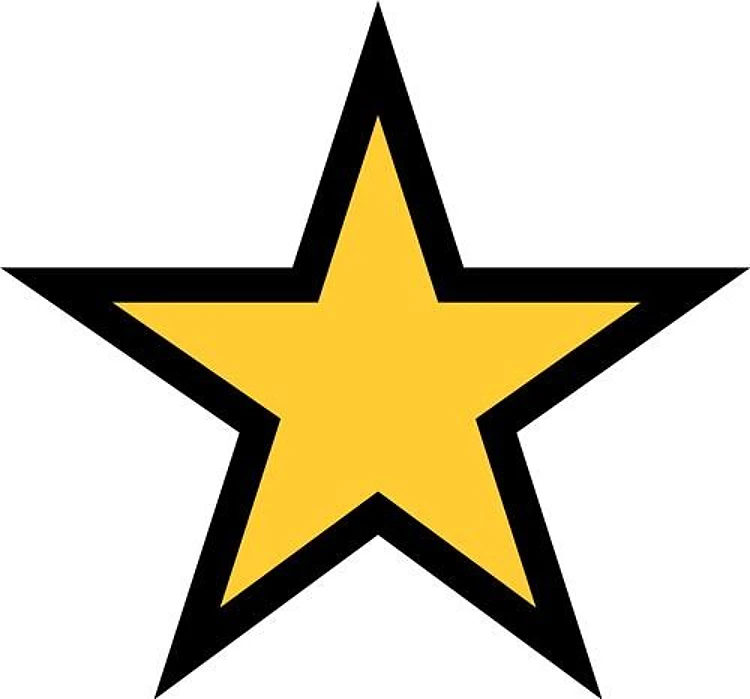 STAR APPLIQUE FOUR INCHES