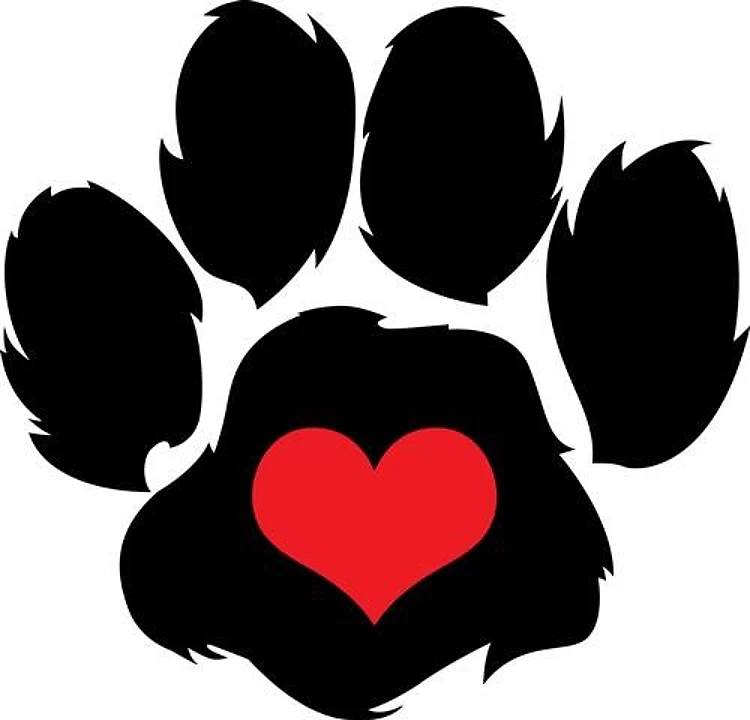 PAW PRINT WITH HEART