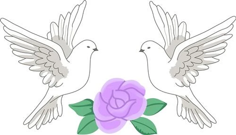DOVES AND ROSE