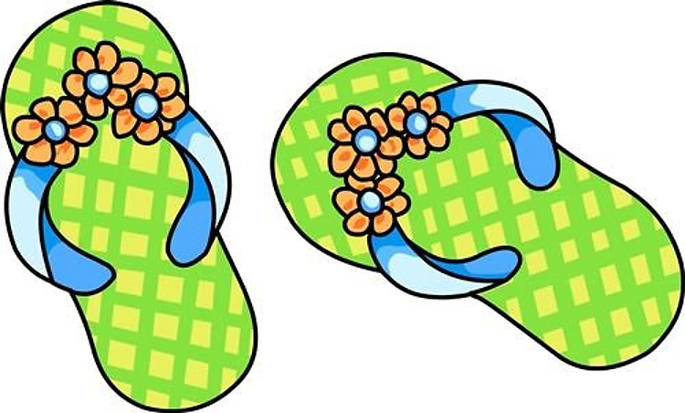 GREEN FLIP FLOPS