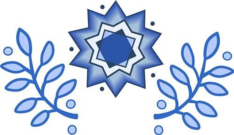 GEOMETRIC WITH LEAVES
