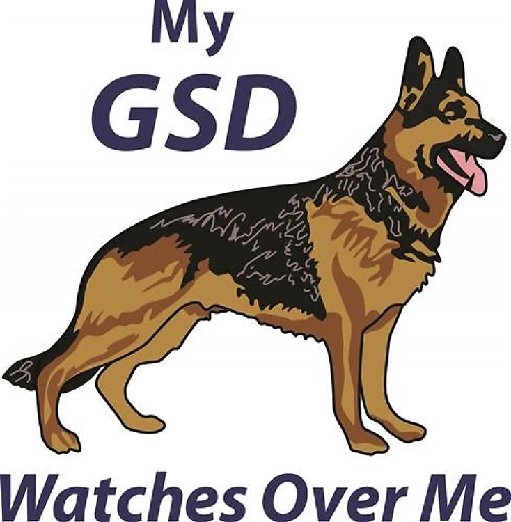 GSD WATCHES OVER ME