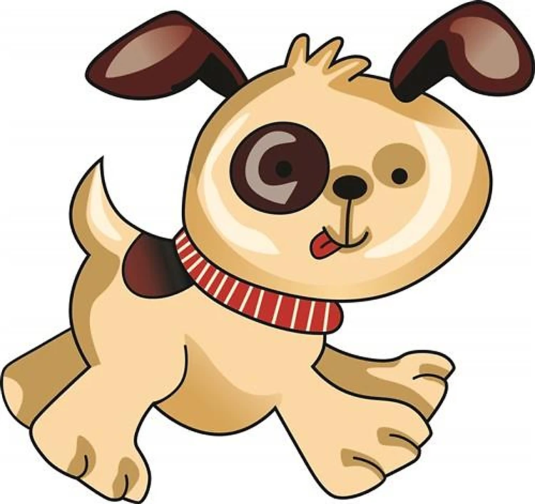 CARTOON PUPPY RUNNING