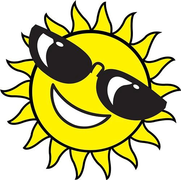 SUN WITH SHADES