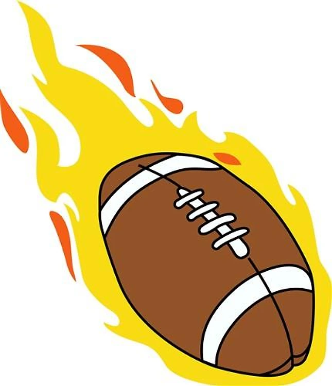 FLAMING FOOTBALL