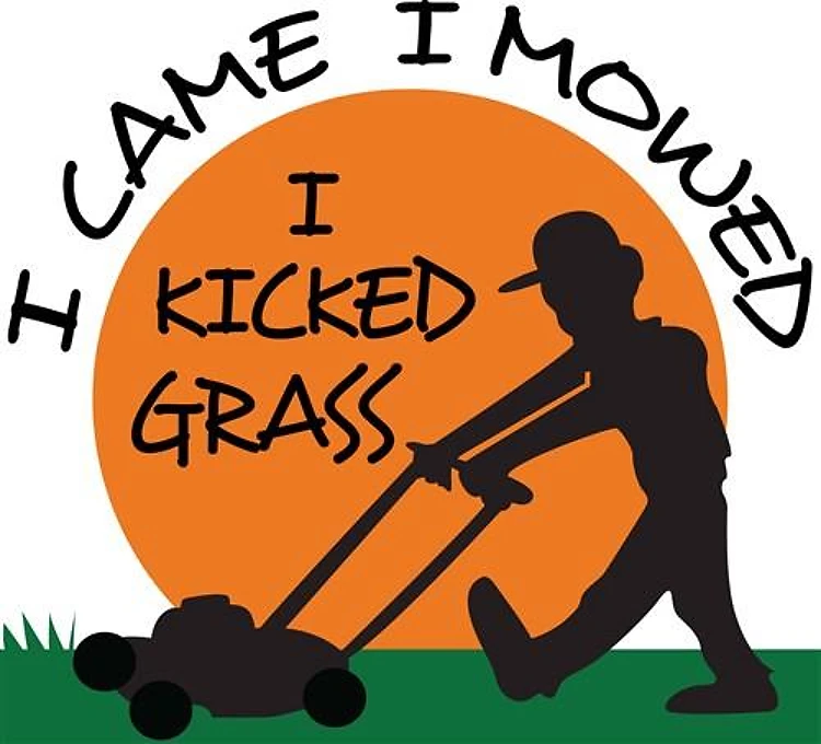 I KICKED GRASS
