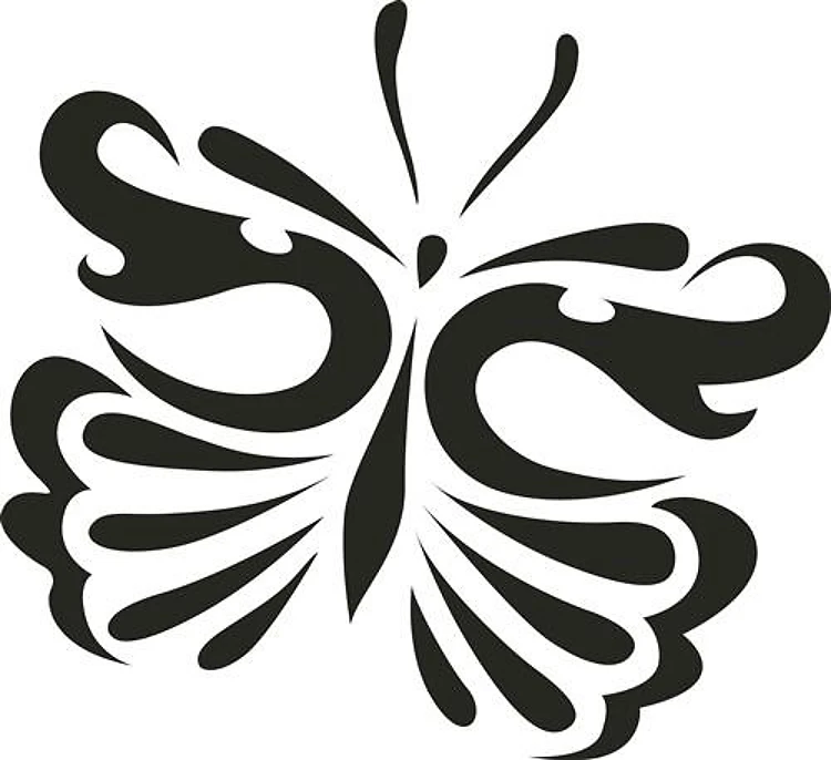 ONE COLOR BUTTERFLY