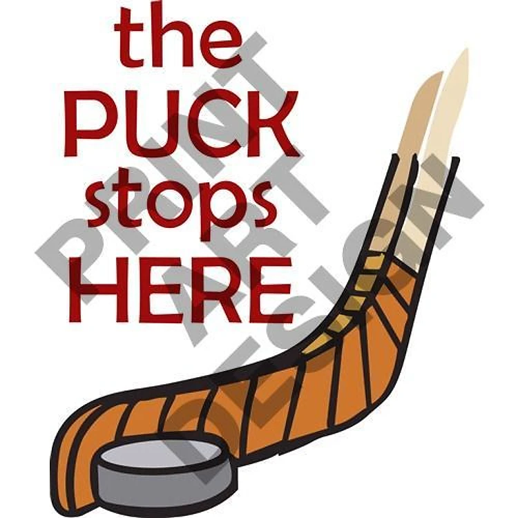 THE PUCK STOPS HERE