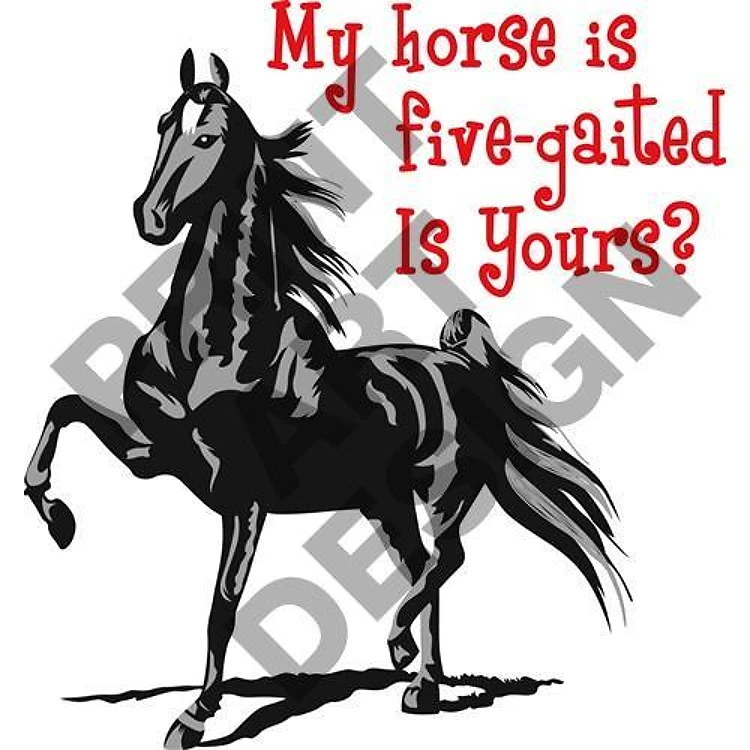 MY HORSE IS FIVE GAITED